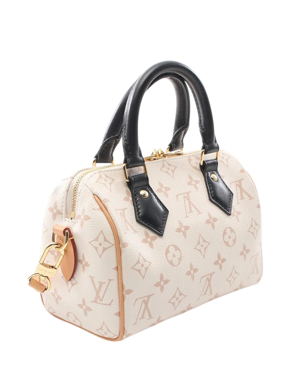 Pre-owned Louis Vuitton 2021-2025 Monogram Dune Speedy Bandouliere 20 Satchel In Brown