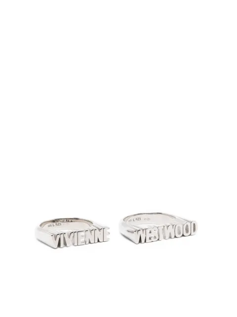 Vivienne Westwood  logo-lettering ring