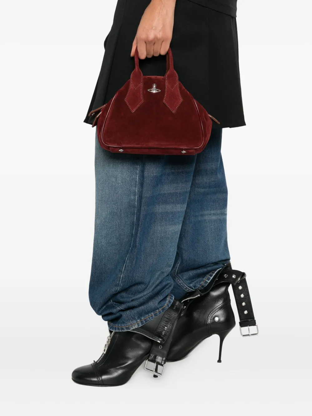 Vivienne Westwood Kleine Yasmine shopper met Orb-applicatie - Rood