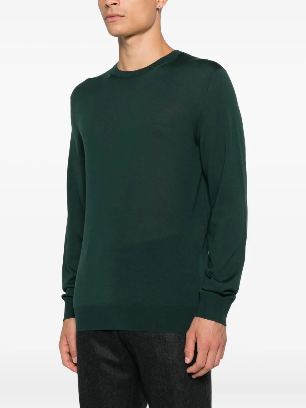 Zegna Sweater met ronde hals Groen