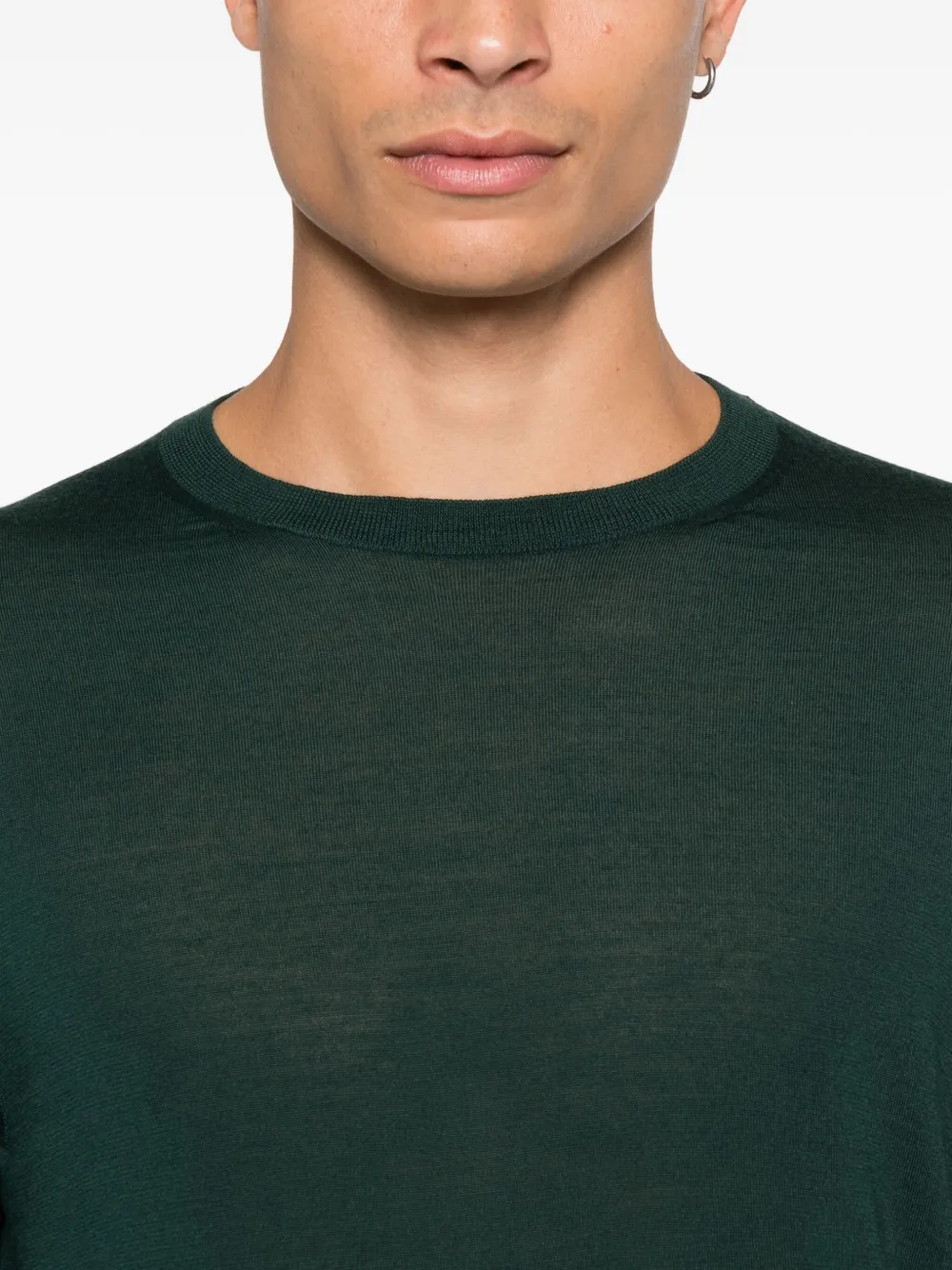 Zegna Sweater met ronde hals Groen