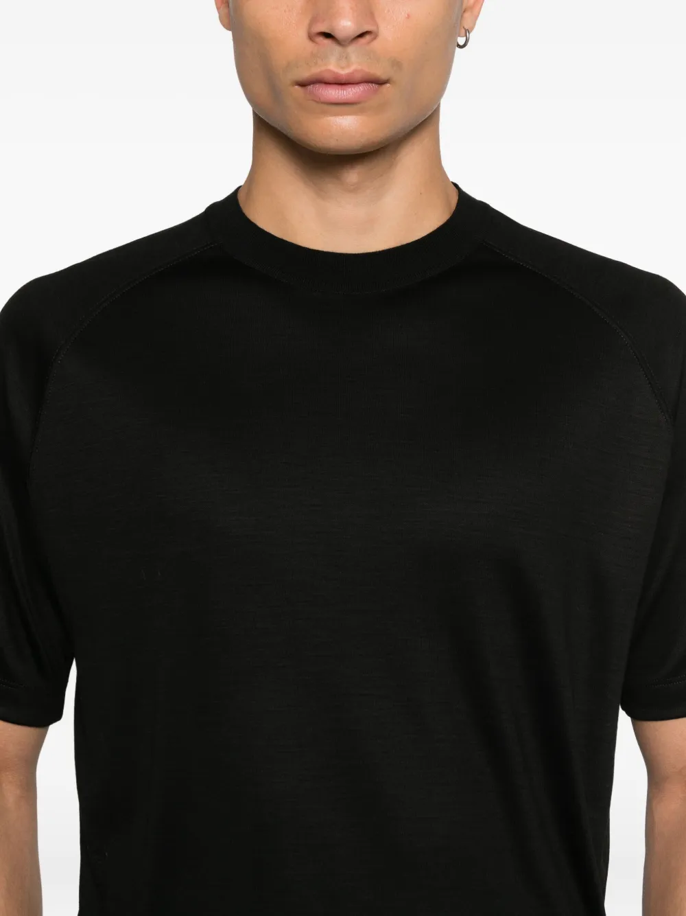 Zegna T-shirt met korte mouwen Zwart