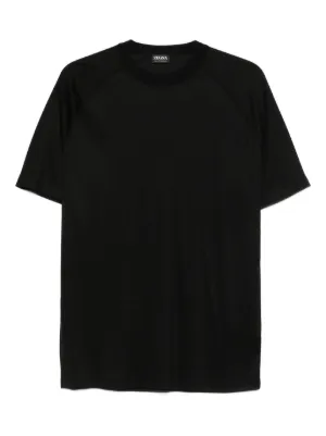 Burberry check-trim T-shirt | Black | FARFETCH