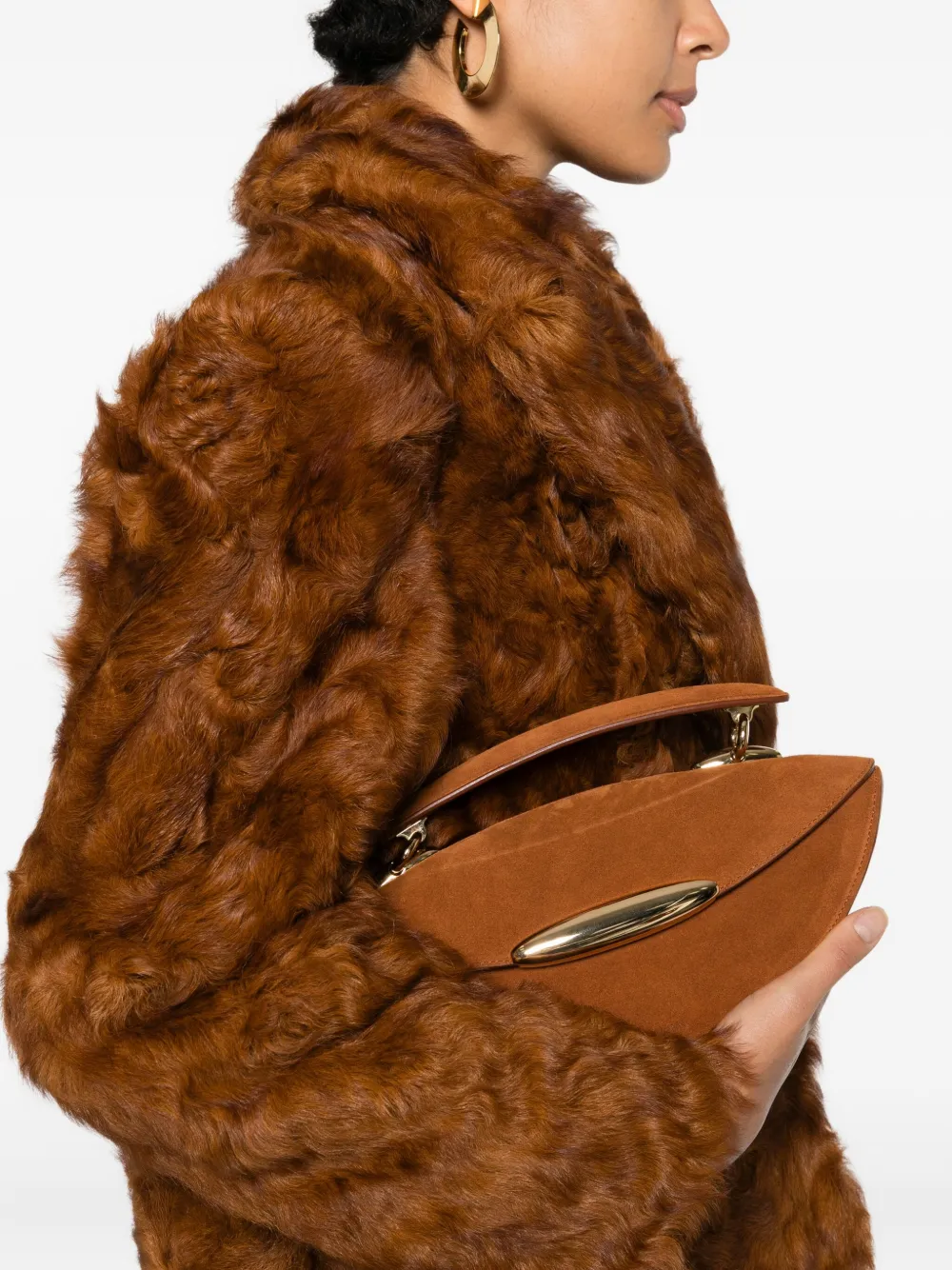 ZIMMERMANN Wavelength top handle chain tote bag - Bruin