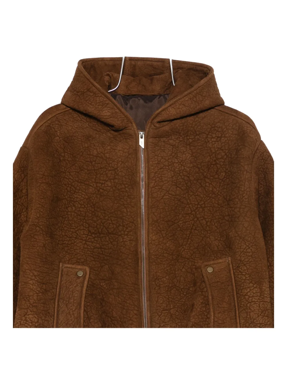 Salvatore Santoro Hooded Zip-fastening Jacket In Brown
