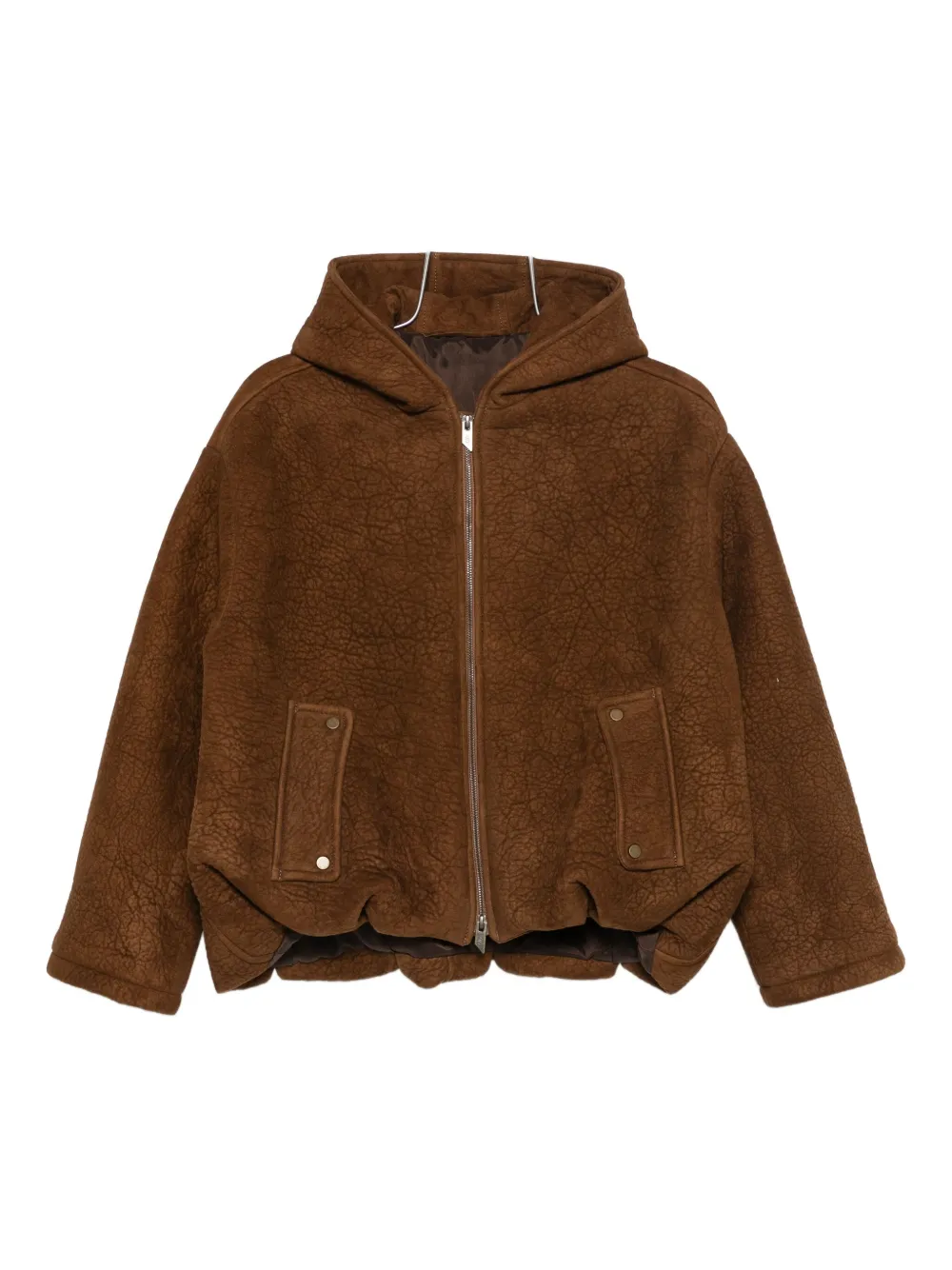 Salvatore Santoro Hooded Zip-fastening Jacket In Brown