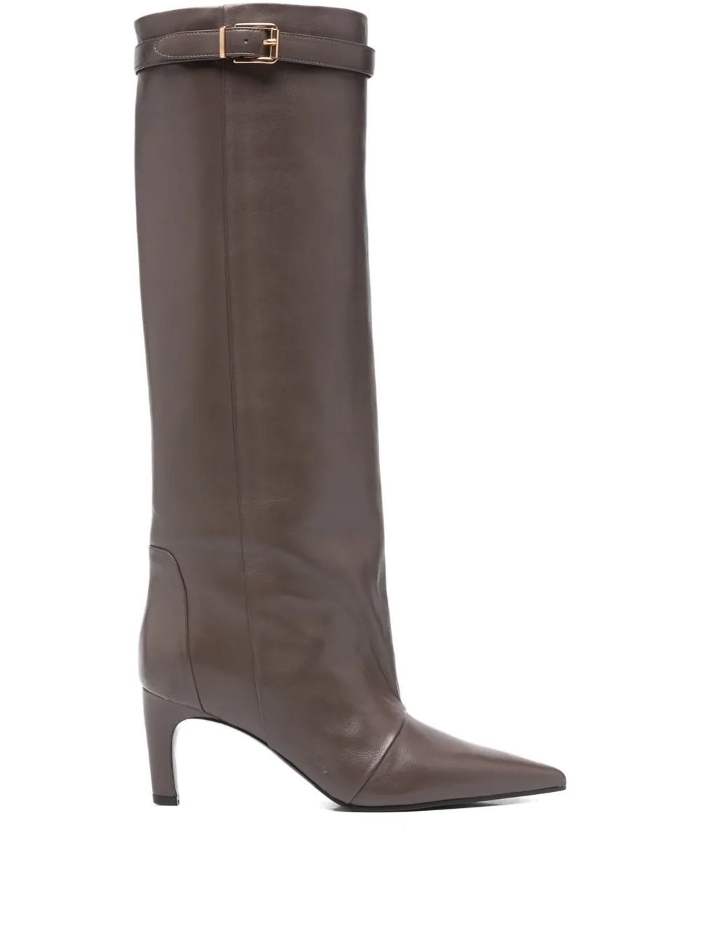 Lella Baldi Buckle-detailing Boots In Brown