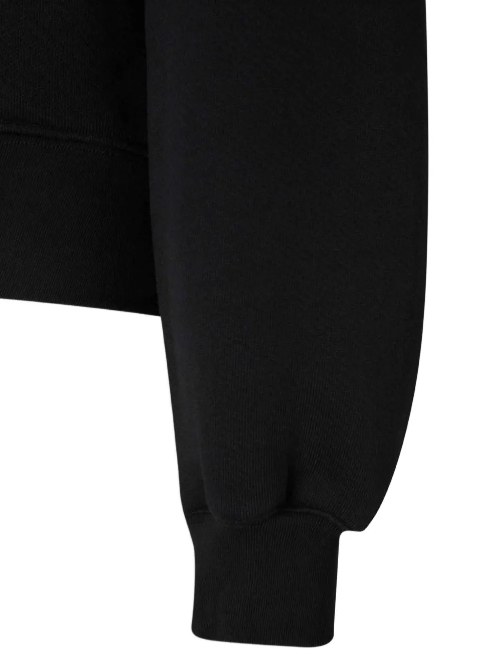 Off-White Sweater met grafische print en capuchon Zwart