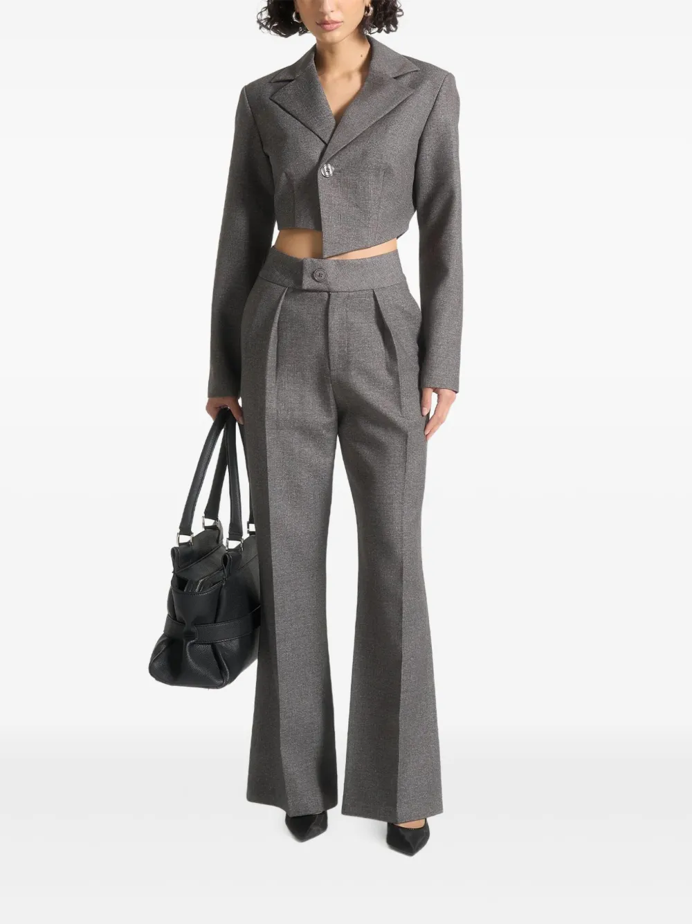 Manière De Voir Elsa high-waist pantalon Grijs