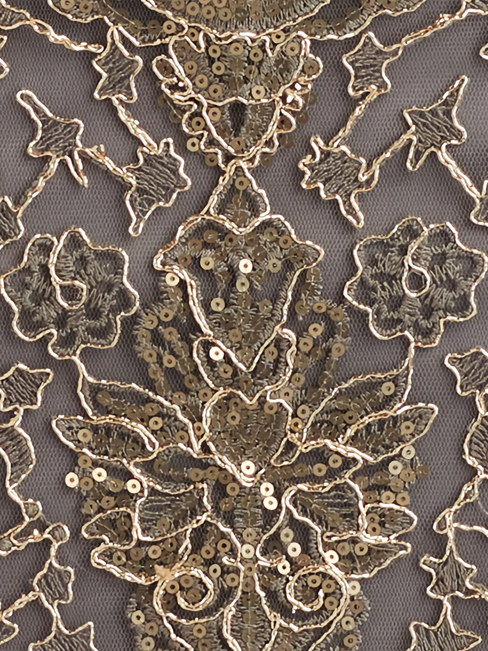 Tadashi Shoji Jurk met pailletten Goud