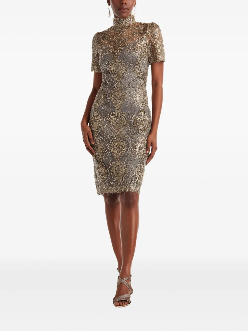 Tadashi Shoji Jurk met pailletten - Goud