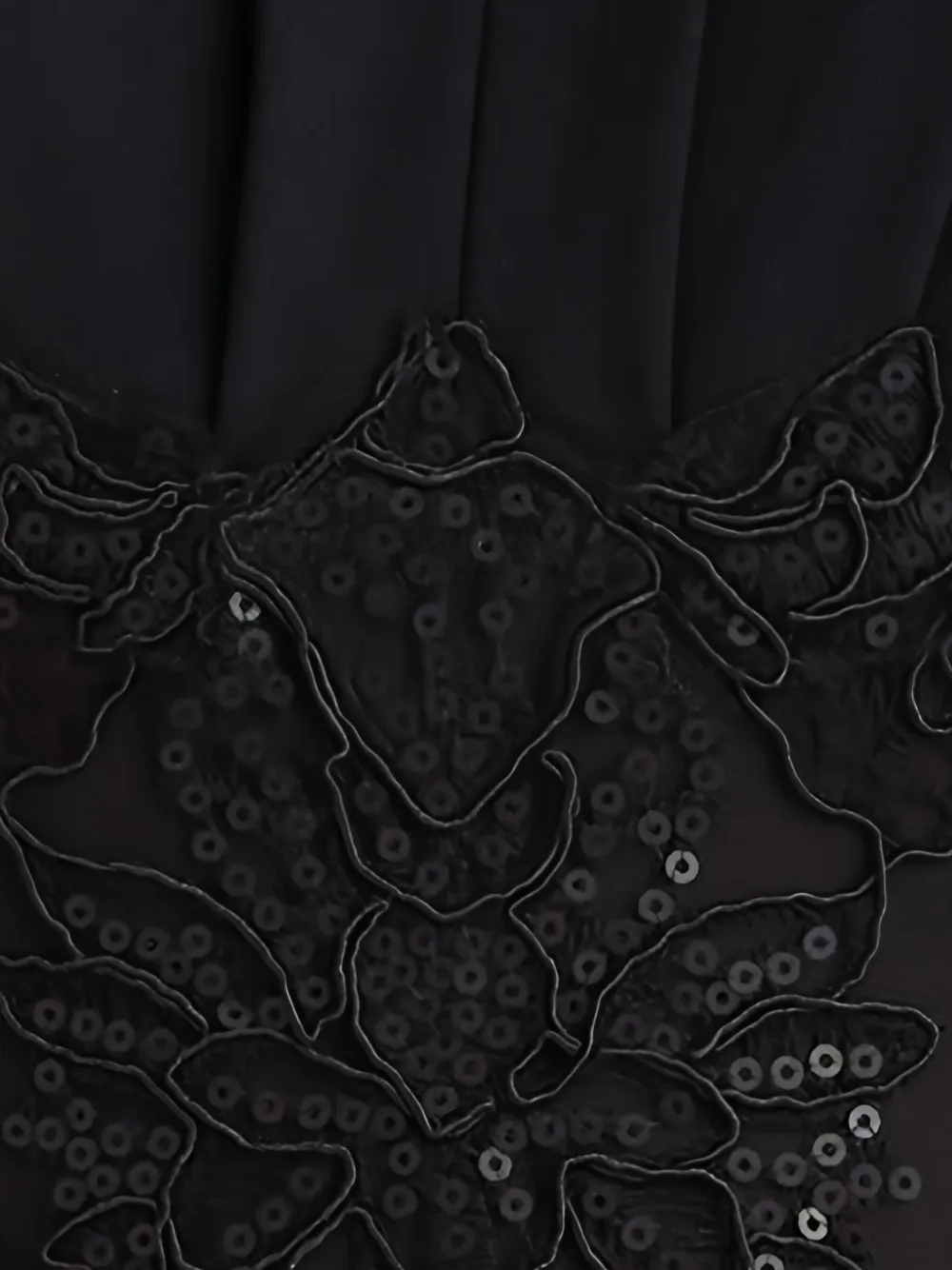 Tadashi Shoji Sequin Lace Midi Dress In Black