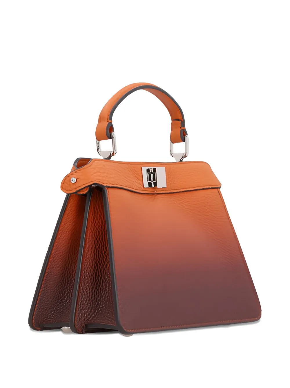 FENDI Peekaboo ISeeU leren mini-tas Bruin
