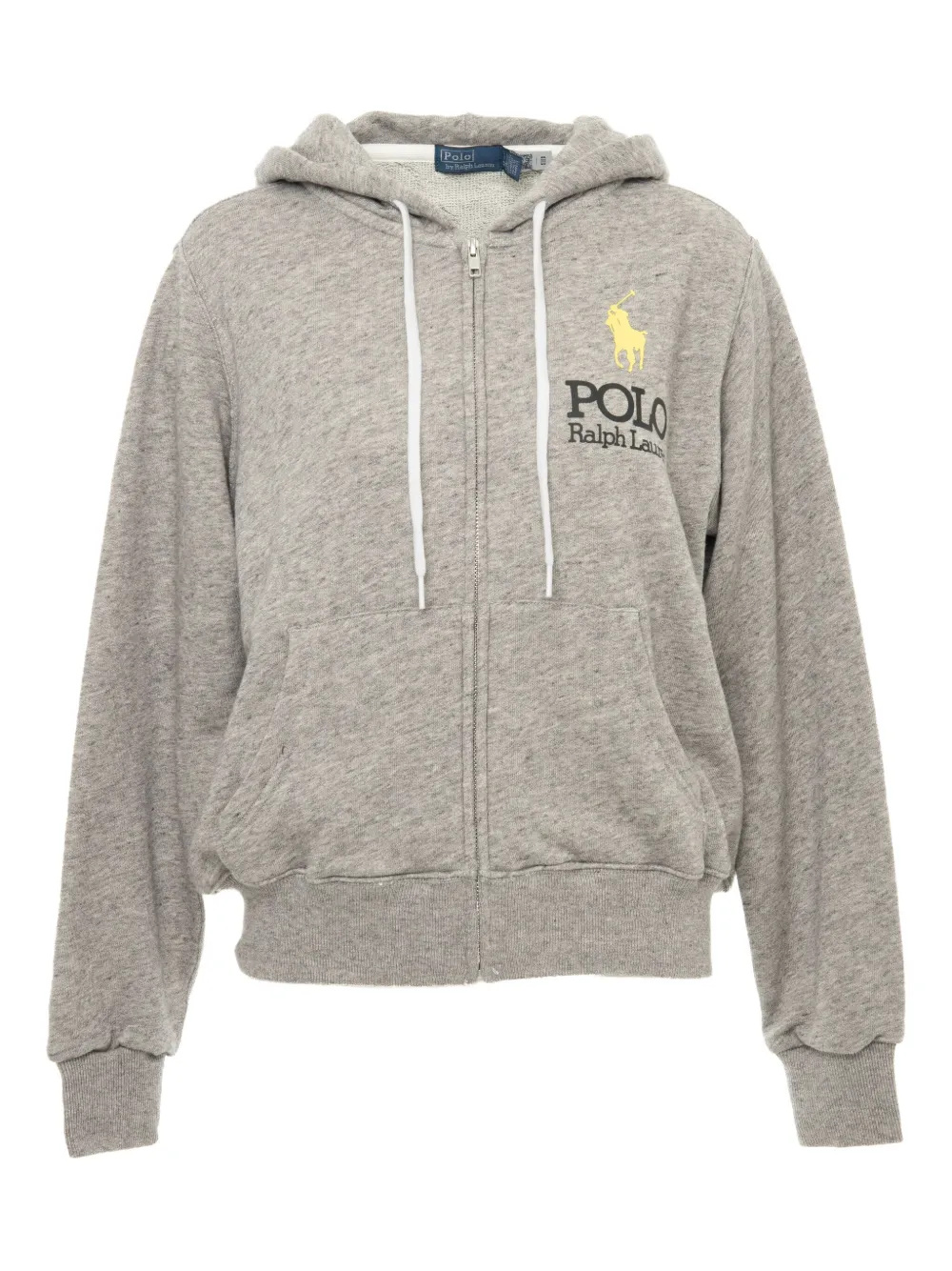 Polo Ralph Lauren Polo Pony Zip-up Hoodie In Gray