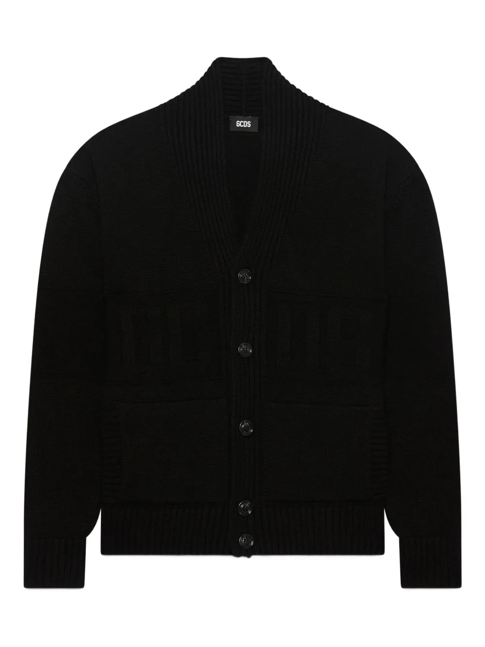 GCDS logo cardigan | Black | Image 1