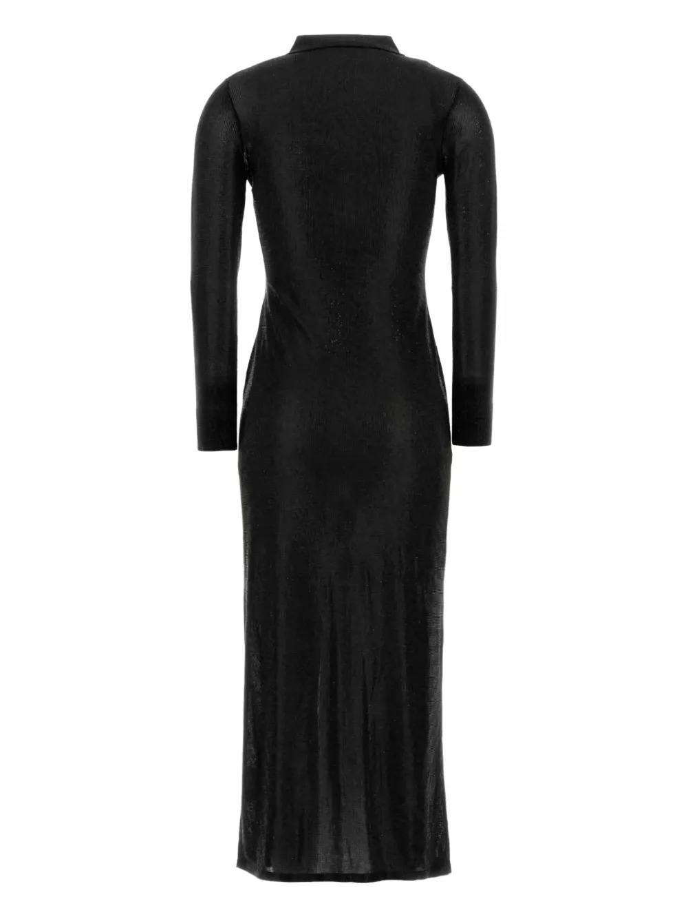 Alexander Wang embellished long shirt dress - Zwart