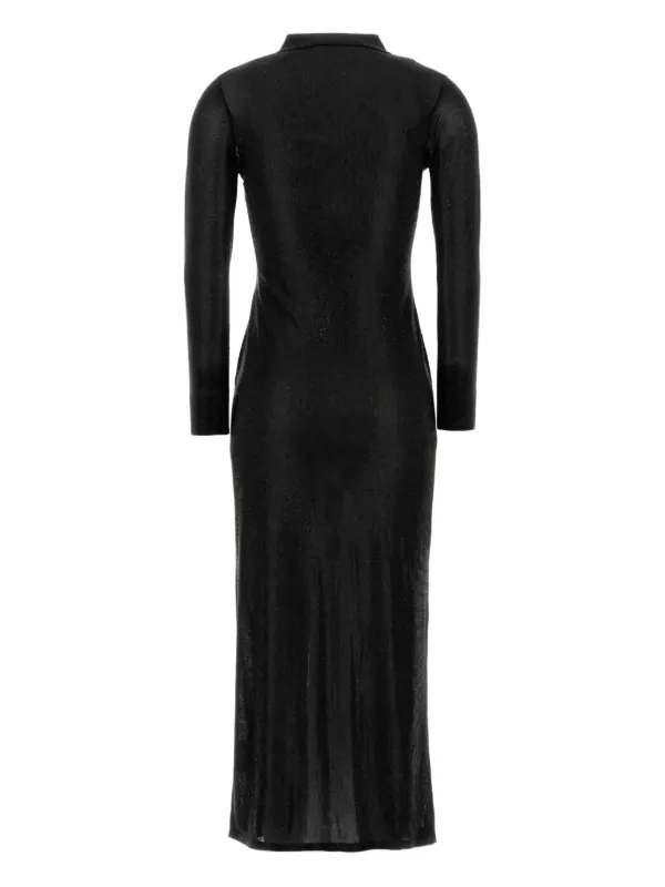 alexander wang black shirt dress Black Pre-Styled Cotton Shirtdress in BLACK