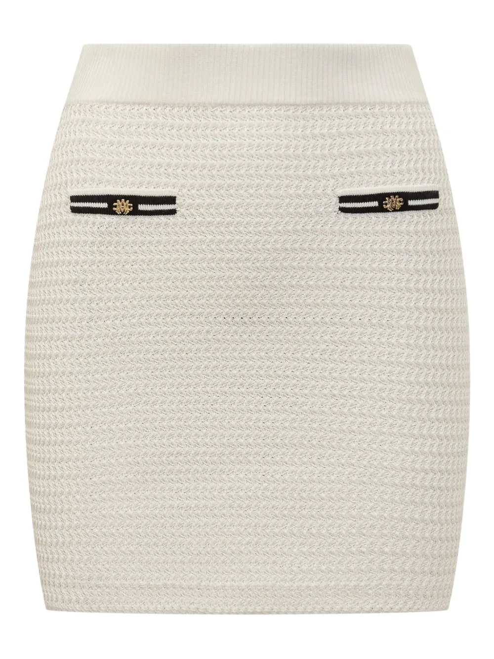 Amiri Pocket-detail Mini Skirt In Neutral