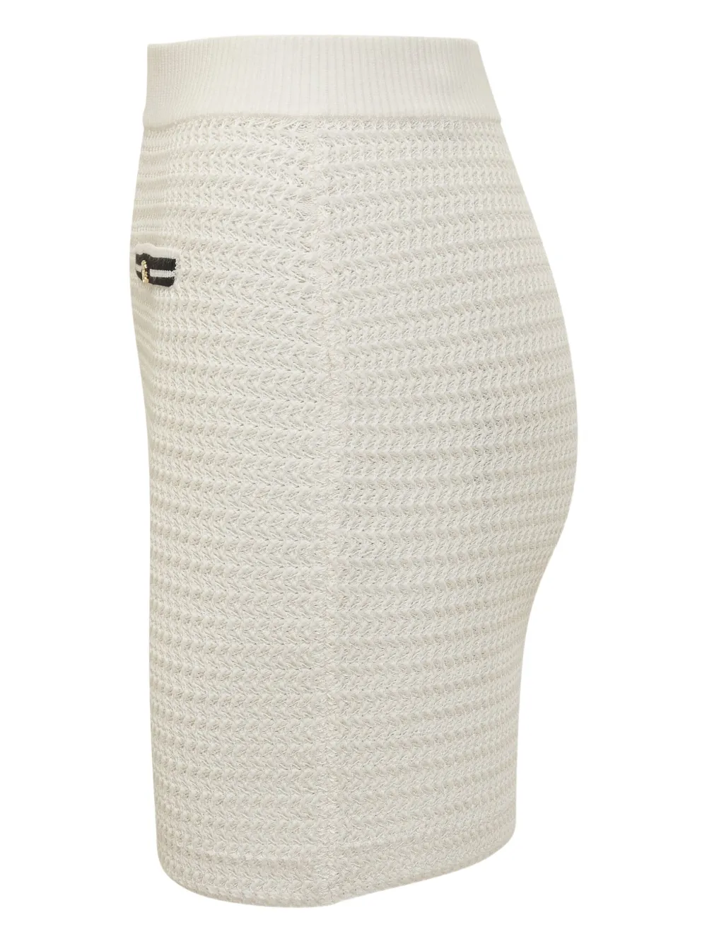 Amiri Pocket-detail Mini Skirt In Neutral