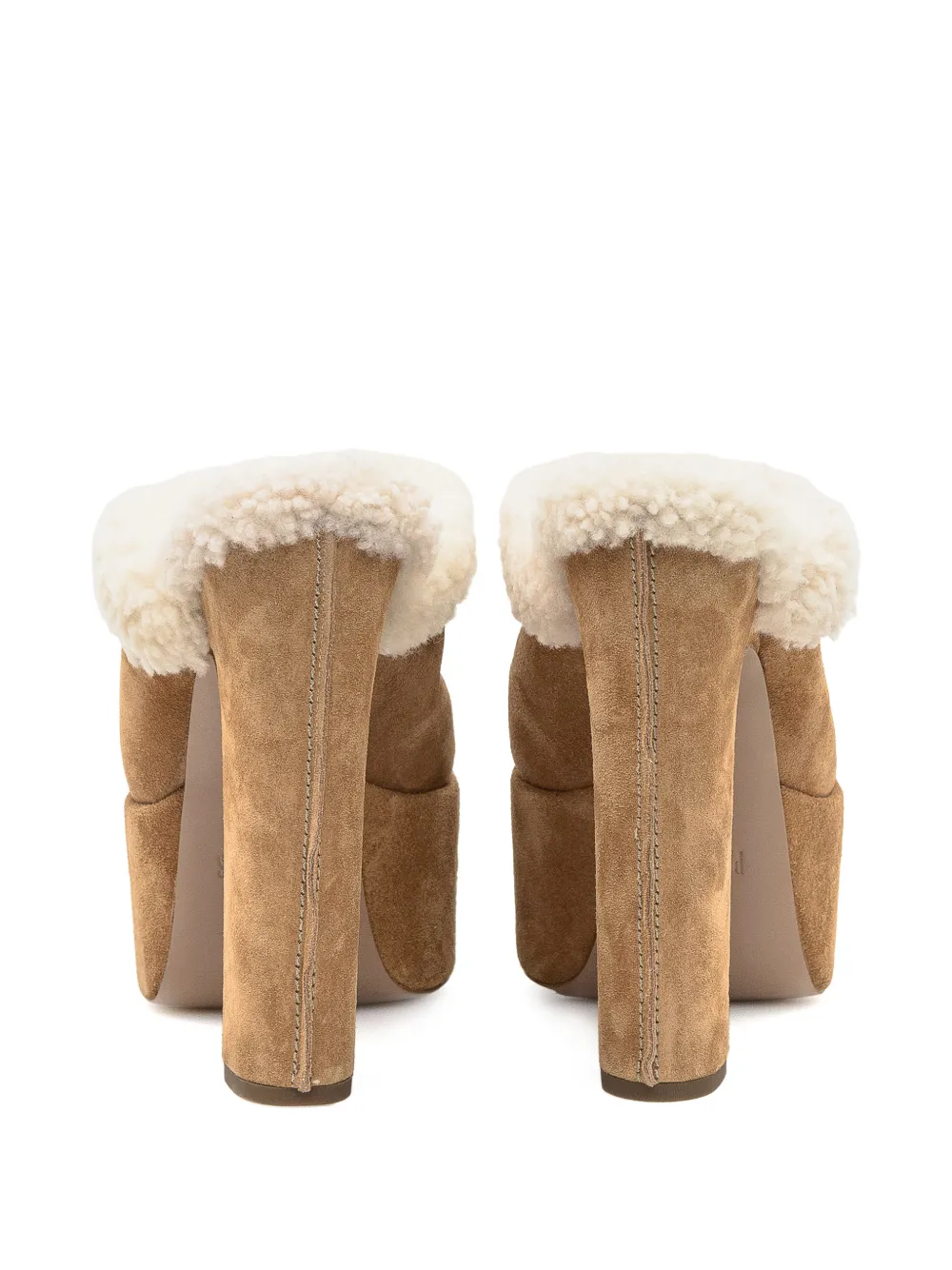 Paris Texas 145 mm Malena muiltjes met plateauzool Bruin