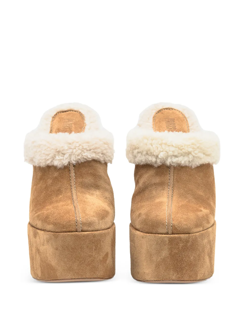 Paris Texas 145 mm Malena muiltjes met plateauzool Bruin