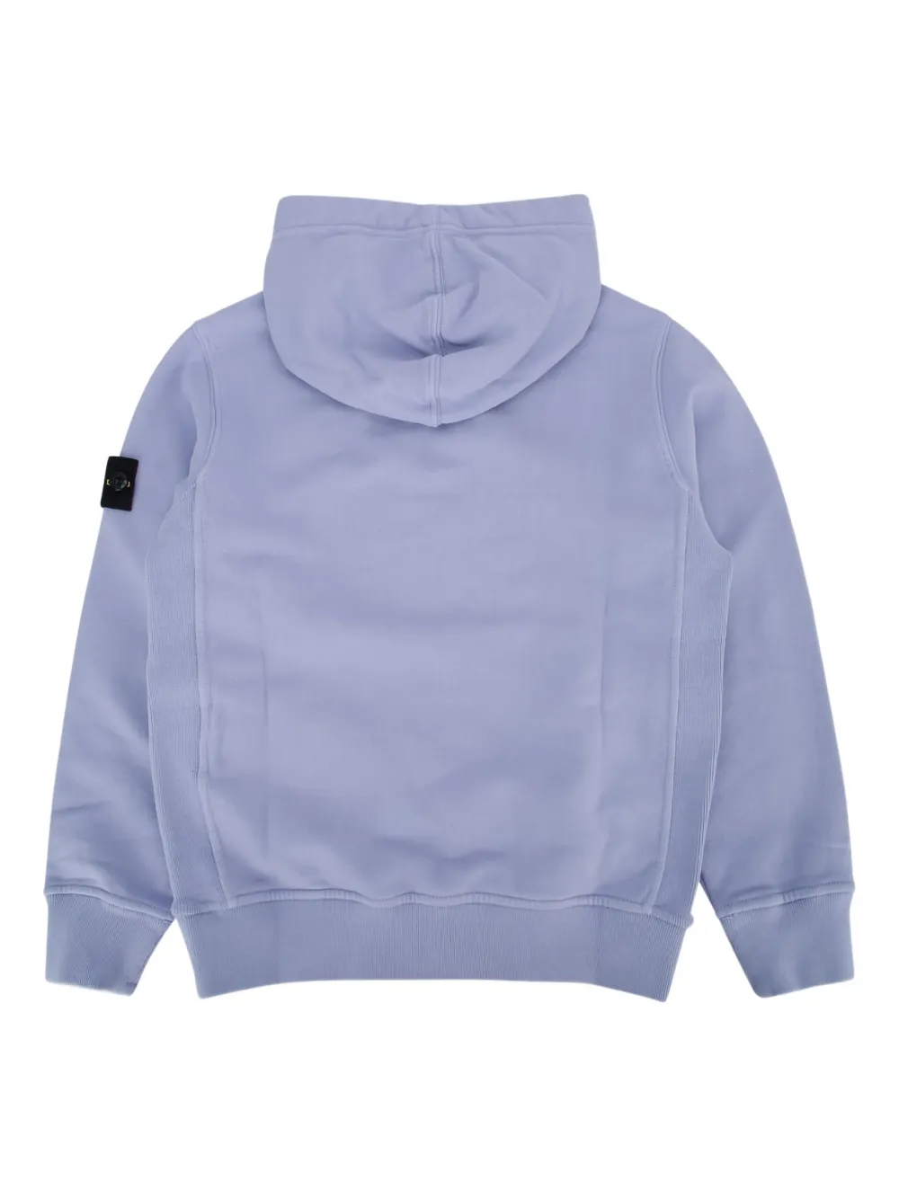 Stone Island Junior Hoodie met logopatch Paars