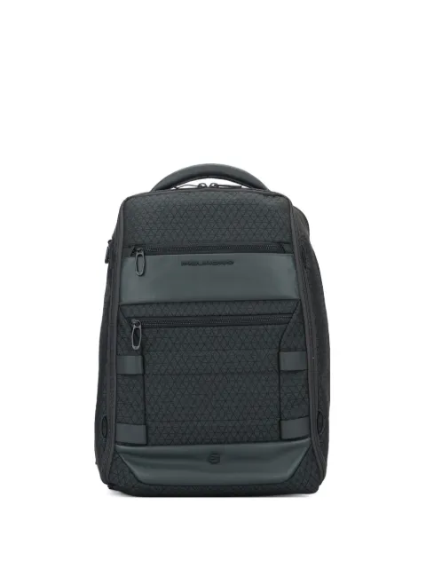 PIQUADRO logo-plaque backpack