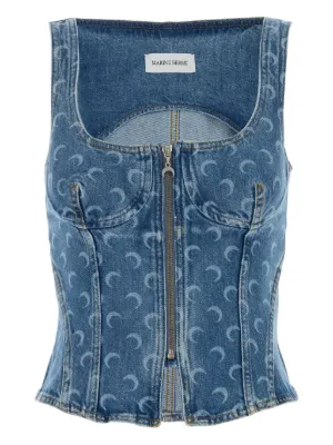 Jean Paul Gaultier デニム コルセットトップ | ブルー | FARFETCH JP