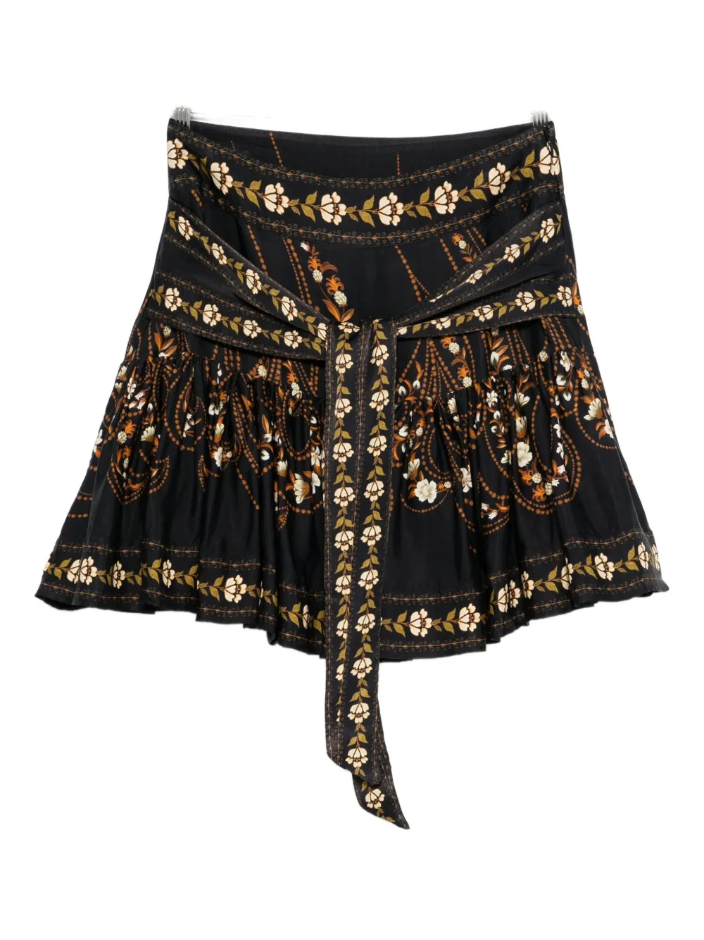 FARM Rio tie-detail skirt - Nero