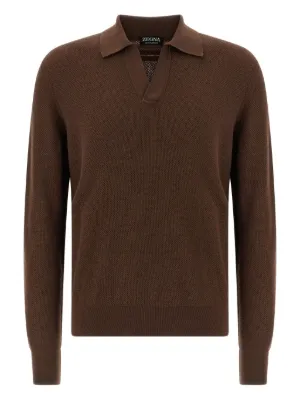 Zegna ポロシャツ | ブラウン | FARFETCH JP