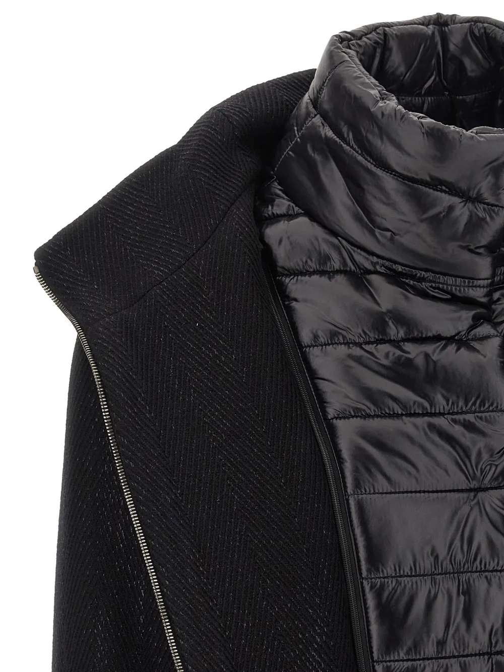 Herno Jas met zigzag patroon Zwart