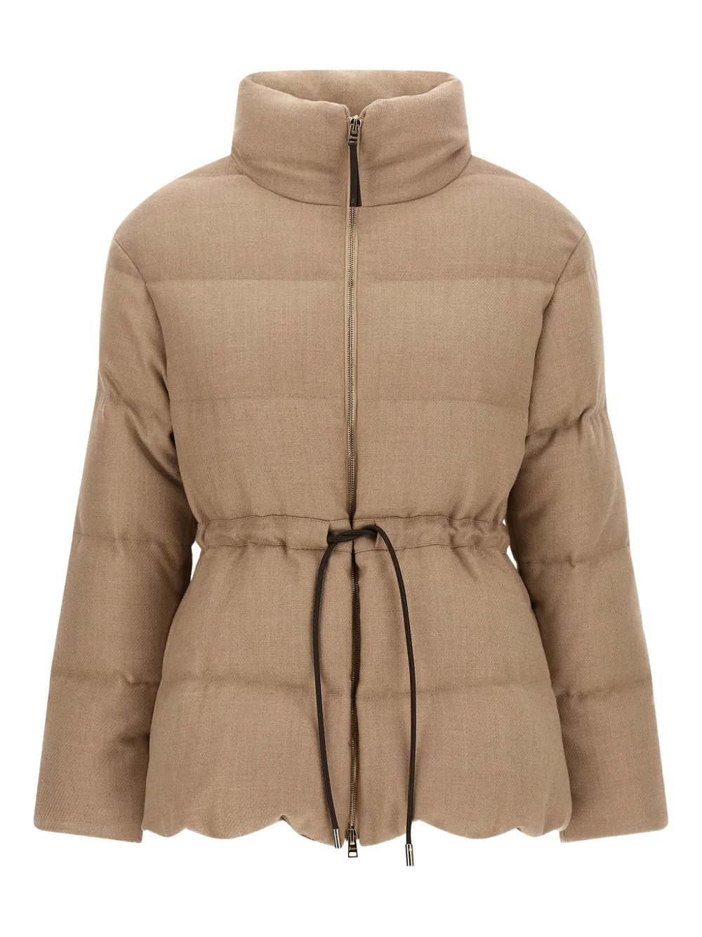 Herno quilted drawstring wool jacket | Neutrals | Image 1