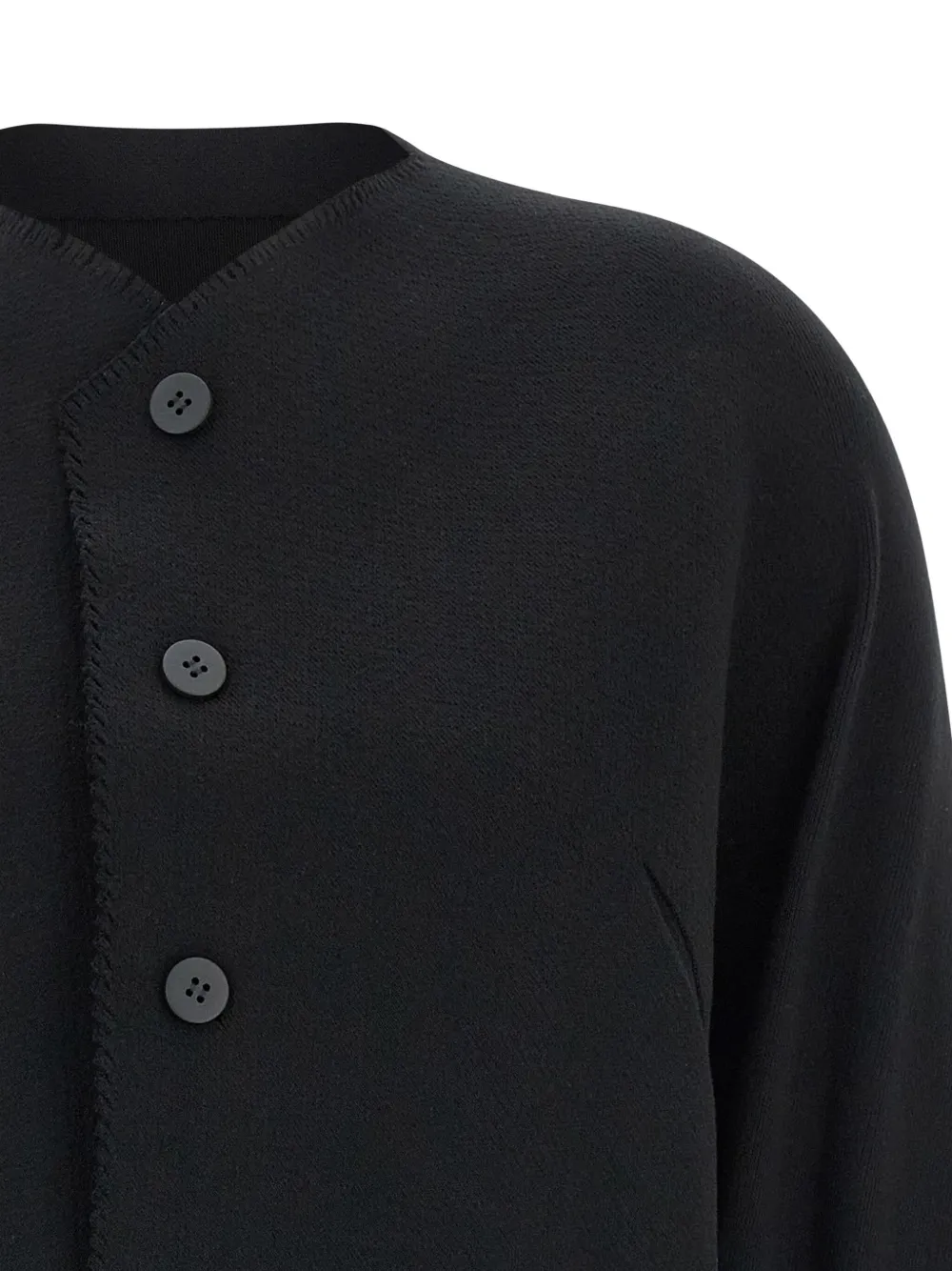 Issey Miyake Vest met knopen Zwart