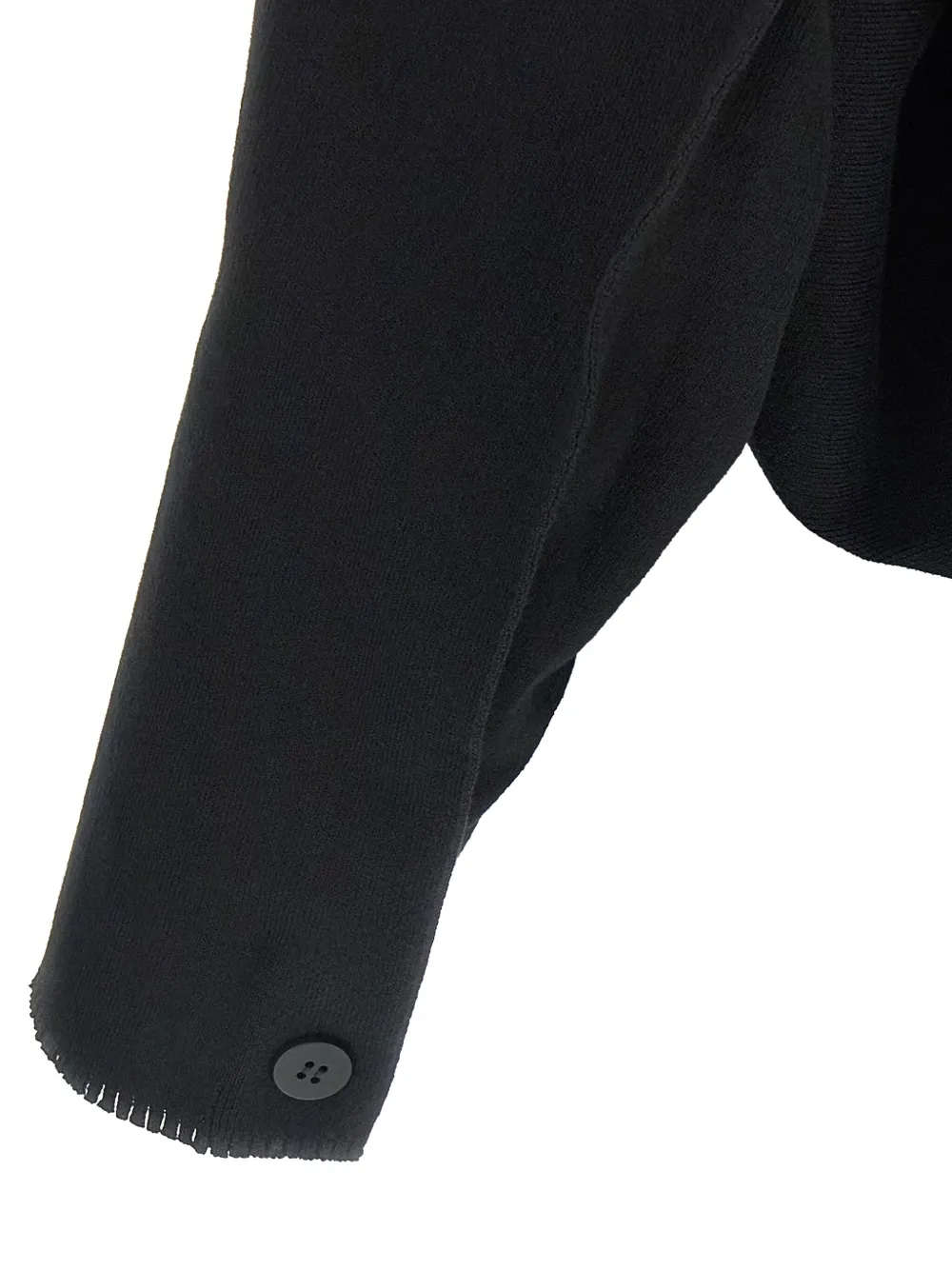 Issey Miyake Vest met knopen Zwart