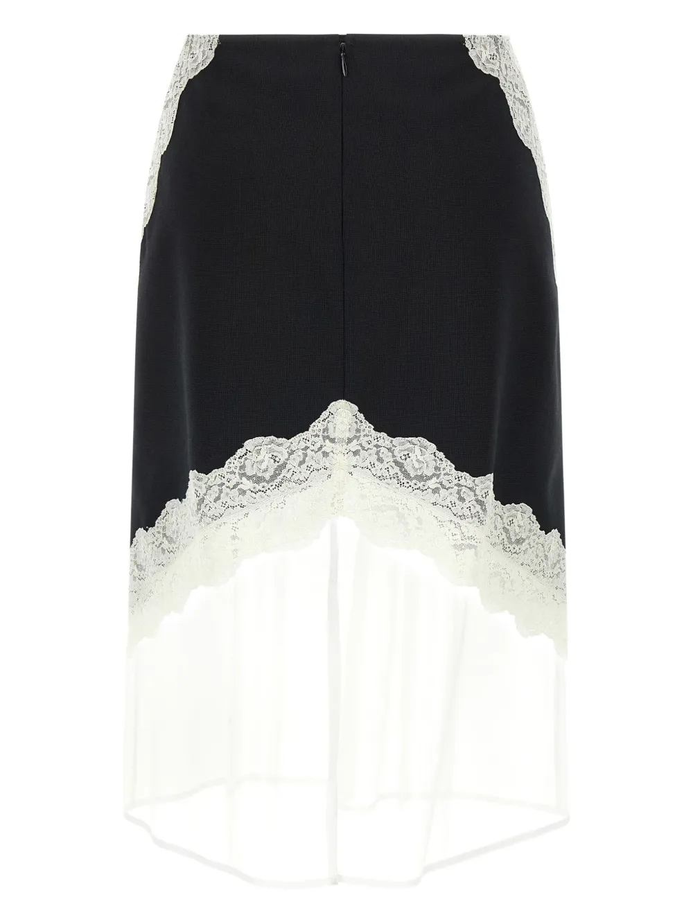 Jil Sander lace-inserts midi skirt | Black | Image 1