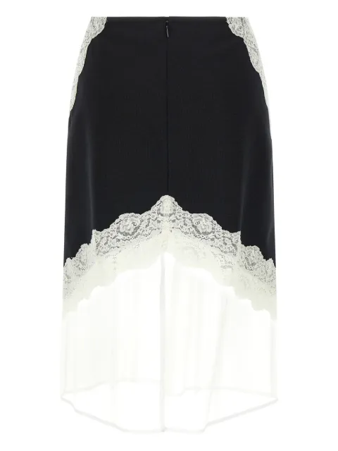 Jil Sander lace-inserts midi skirt