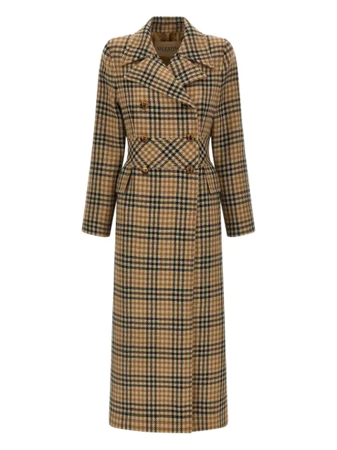 Valentino Garavani houndstooth wool coat