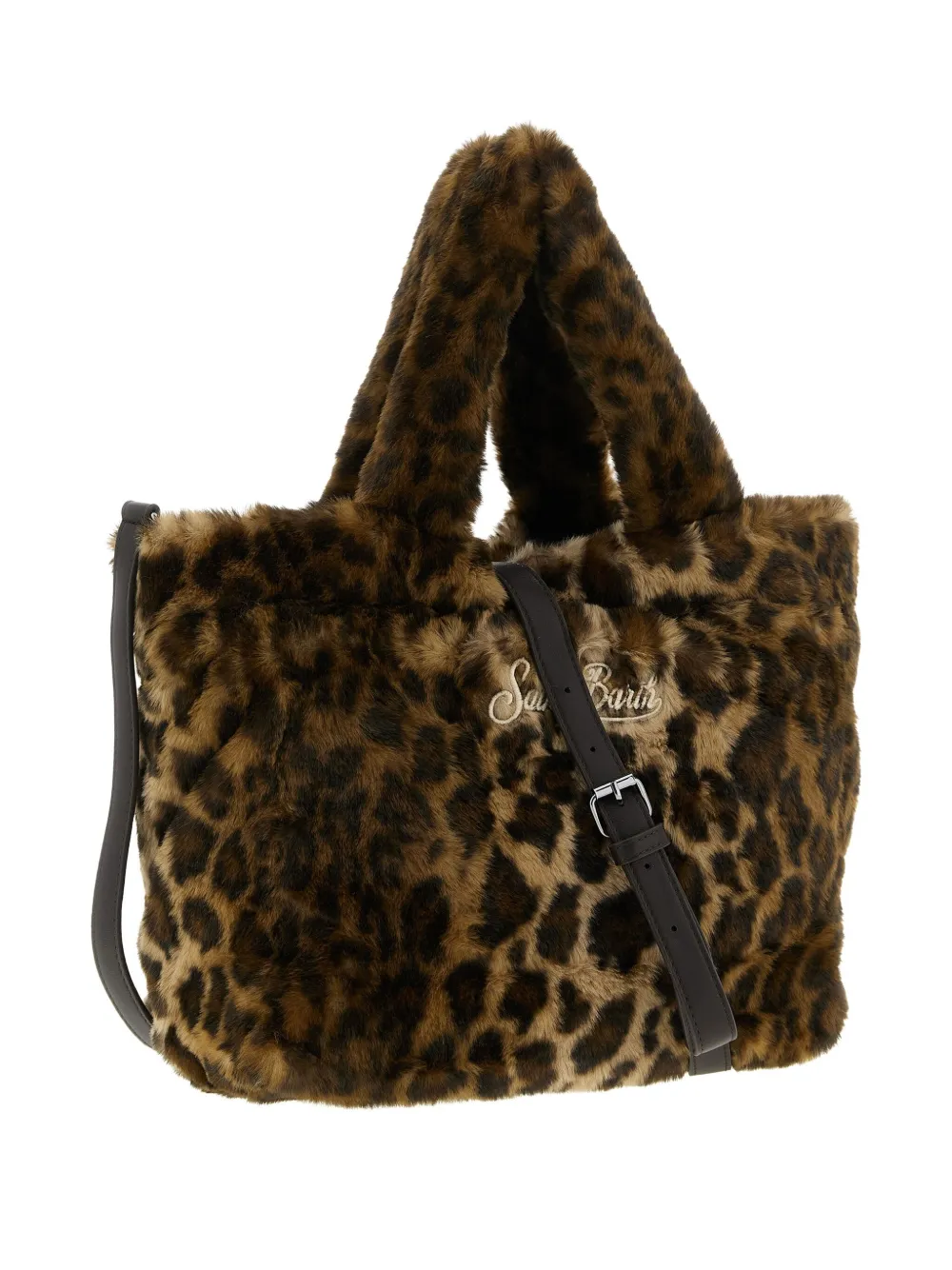 MC2 Saint Barth Colette leopard-embroidery tote bag - Bruin