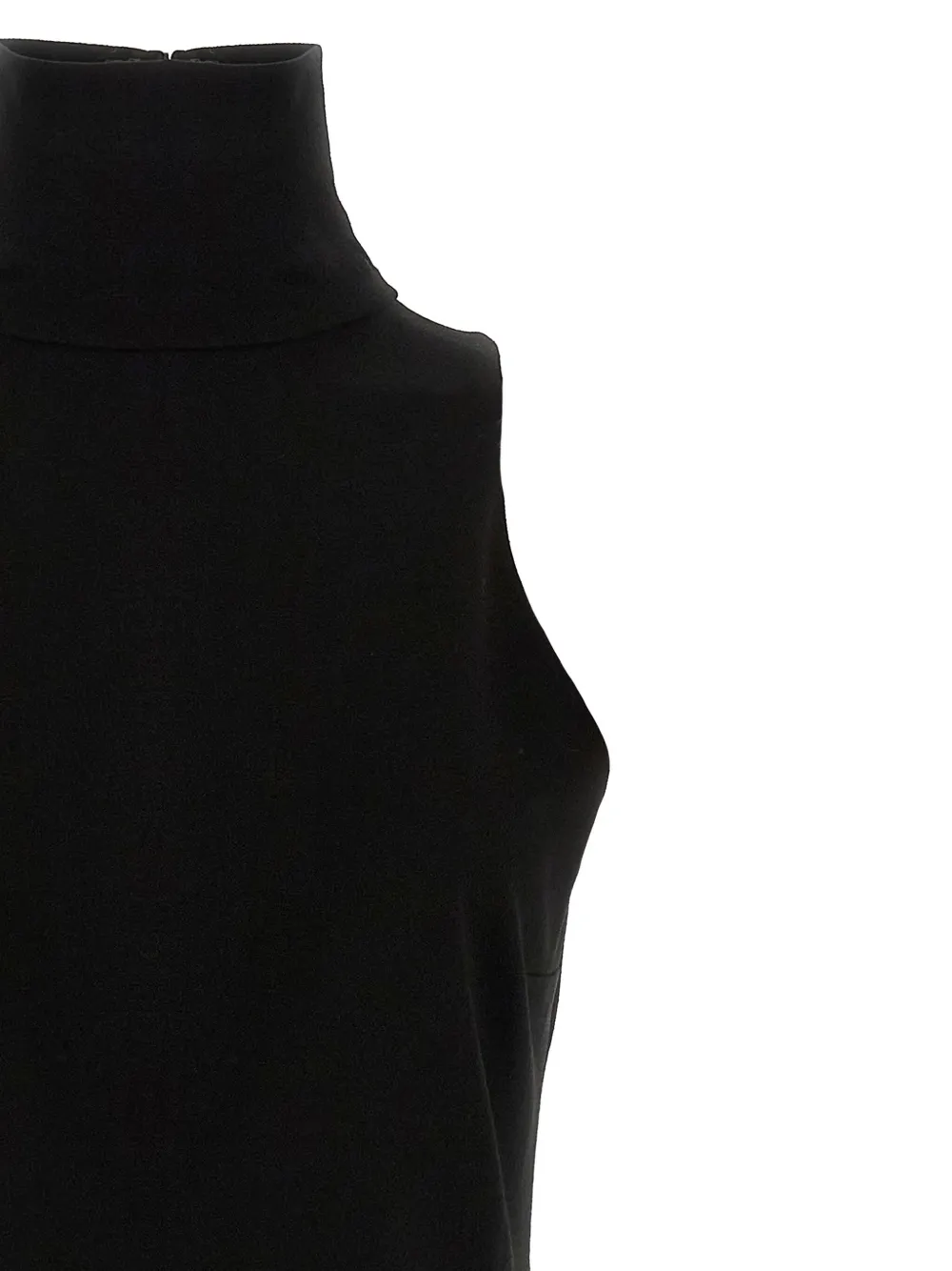 Magda Butrym Textured Sleeveless Dress Featuring Crochet Detail In Black