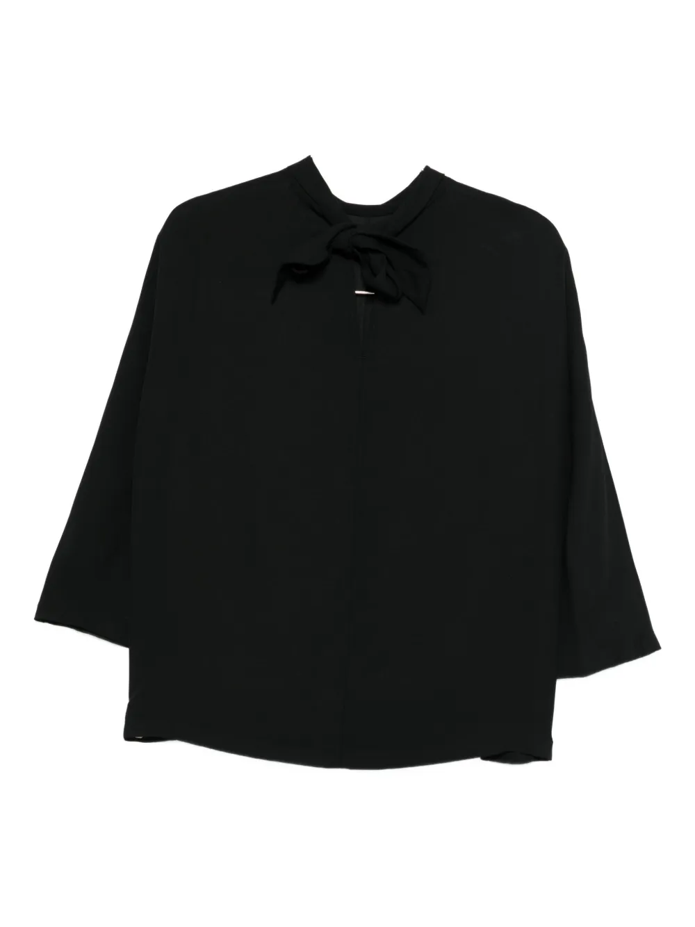 ASPESI tie-neck blouse - Zwart