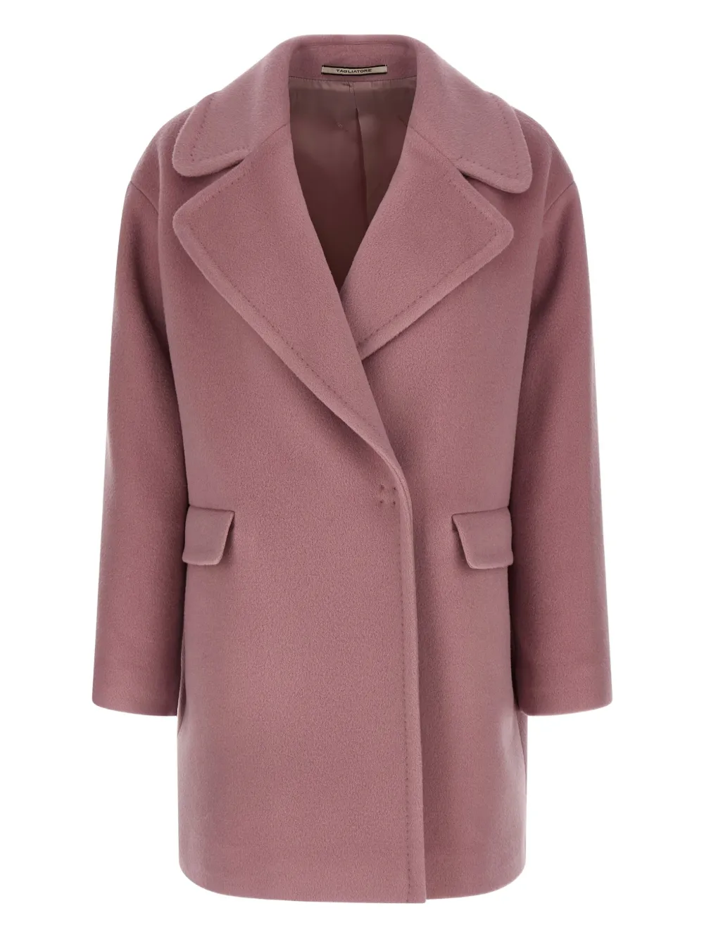Tagliatore Astrid double-breasted flap coat | Pink | Image 1