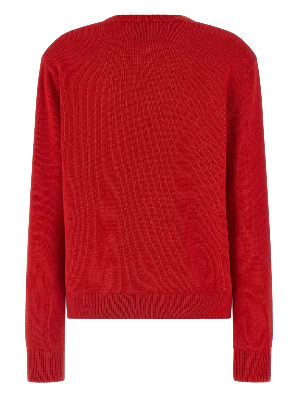 Mc2 Saint Barth Jacquard New Queen Sweater In Red