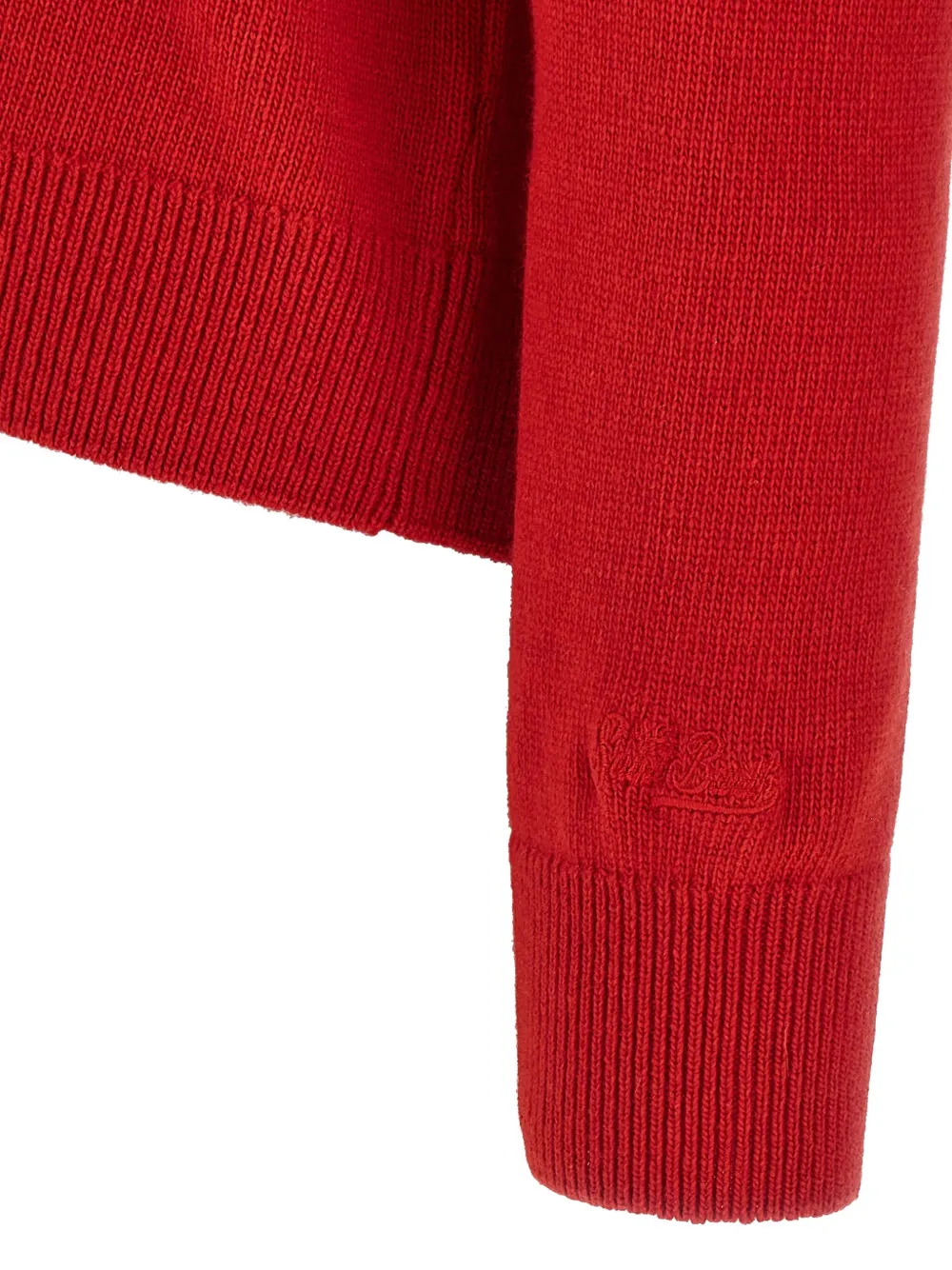 Mc2 Saint Barth Jacquard New Queen Sweater In Red