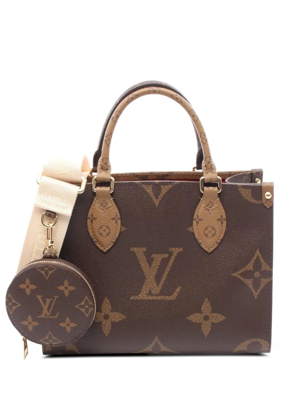 Louis Vuitton Pre-Owned 2021-2025 Monogram Reverse Giant OnTheGo PM satchel | Brown | Image 1