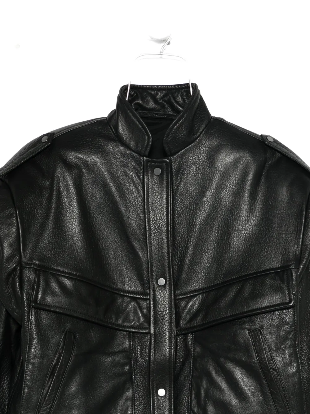 Salvatore Santoro Press-stud Fastening Jacket In Black