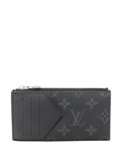 Louis Vuitton Pre-Owned 2021-2025 Monogram Taigarama Coin card holder