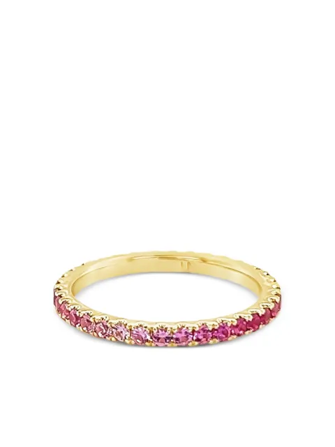 Lisa Nik anillo en oro amarillo de 18kt con zafiro
