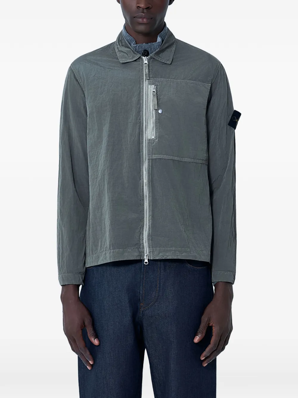 Stone Island zip-up jacket - Grigio