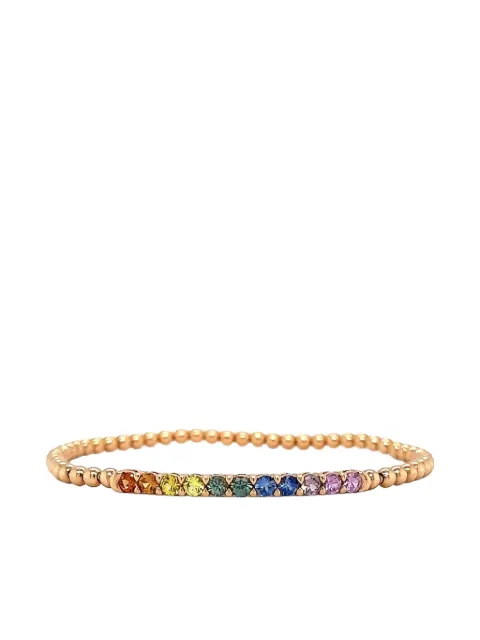 Lisa Nik pulsera en oro rosa de 18kt con zafiros