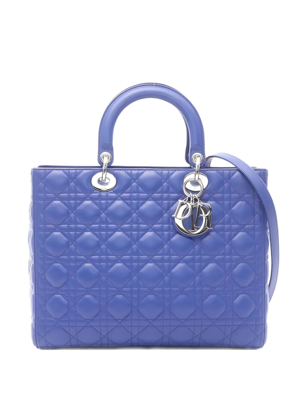 Christian Dior Pre-Owned 2010s Lady Dior Canage Handbag - Blu